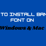 Install Bangla Font